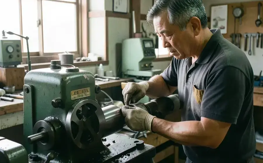 横浜本社の作業場